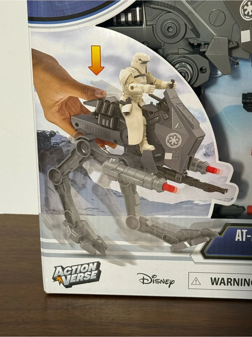 Star Wars ActionVerse AT-RT Imperial Remnant Driver Vehicle Figure Disney Hasbro